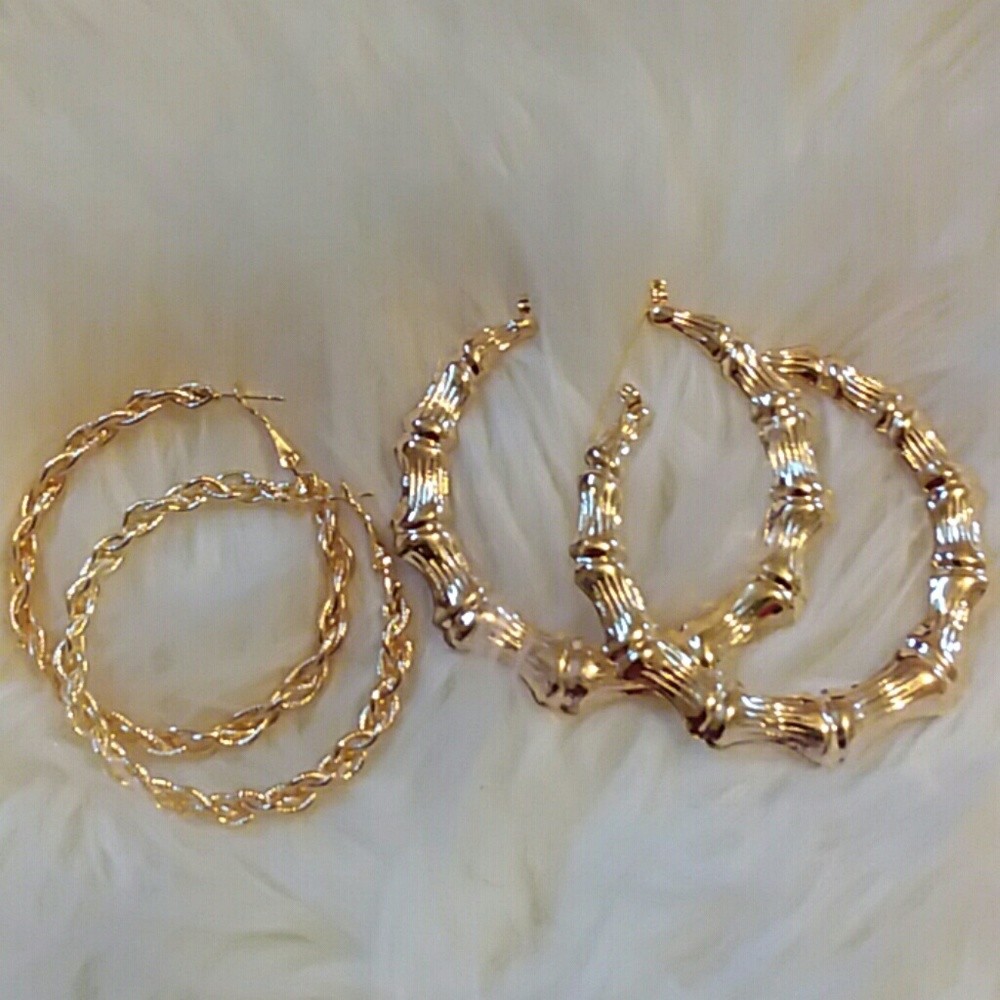 Izzy & Liv Gold Plated Hoop  Earrings